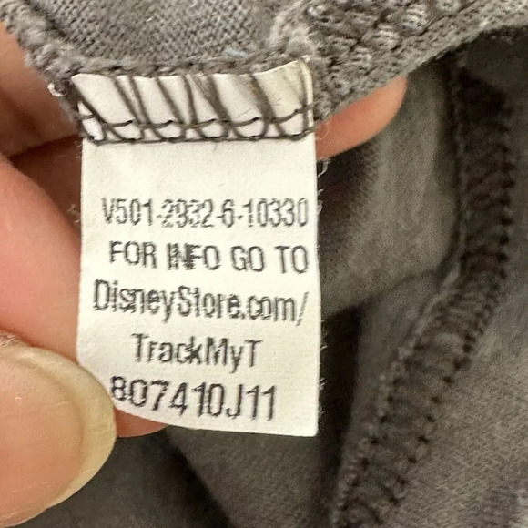 Disney Tinker Bell Grey Graphic T-Shirt Sz XXL Organic Cotton Fairy Lace Overlay - Picture 9 of 9